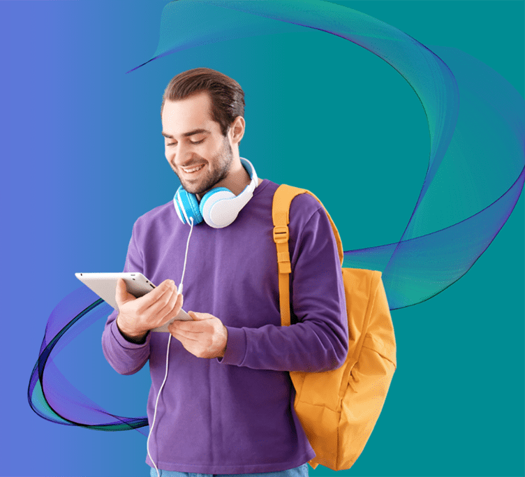 Joven conectado con ViveTel